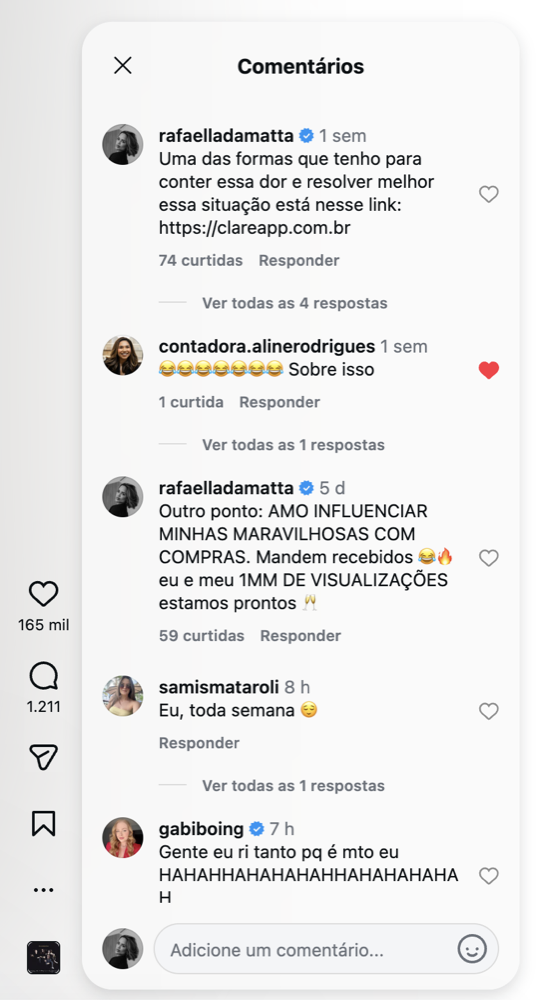 Comentarios da comunidade